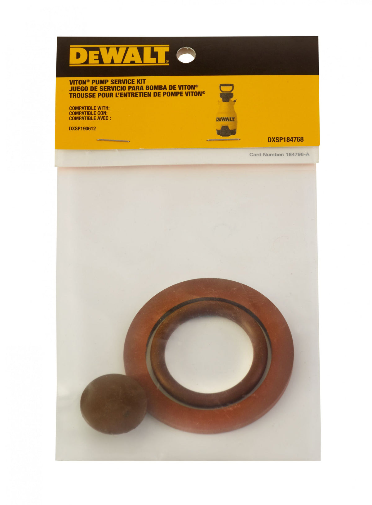 184768 Kit Service Pump Carded DeWALT 2G