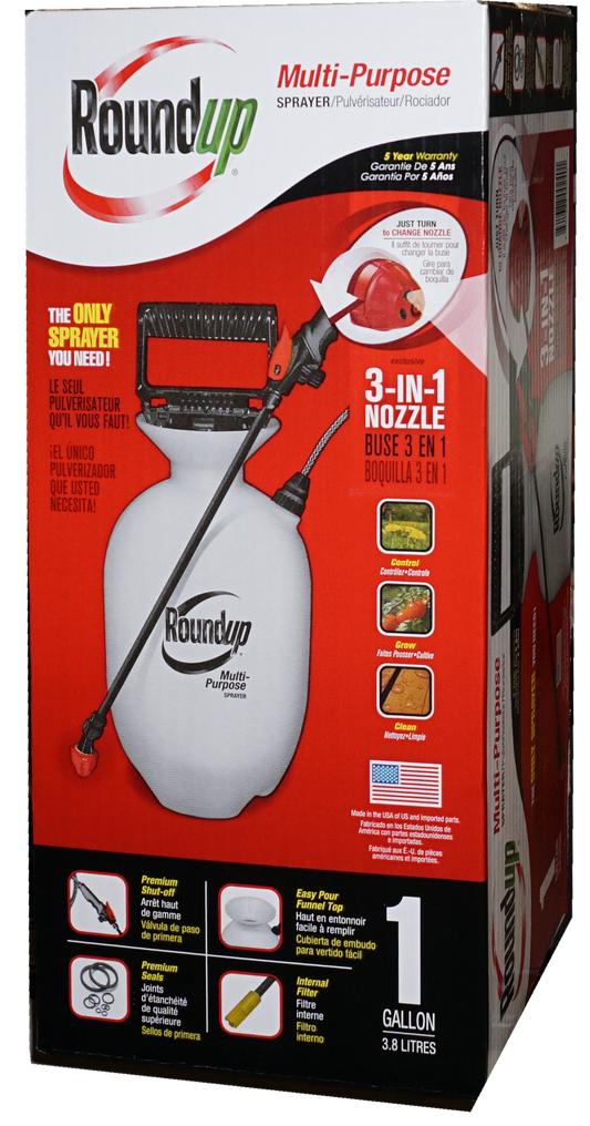 Roundup Multi-Purpose 1 Gallon sprayer retail carton