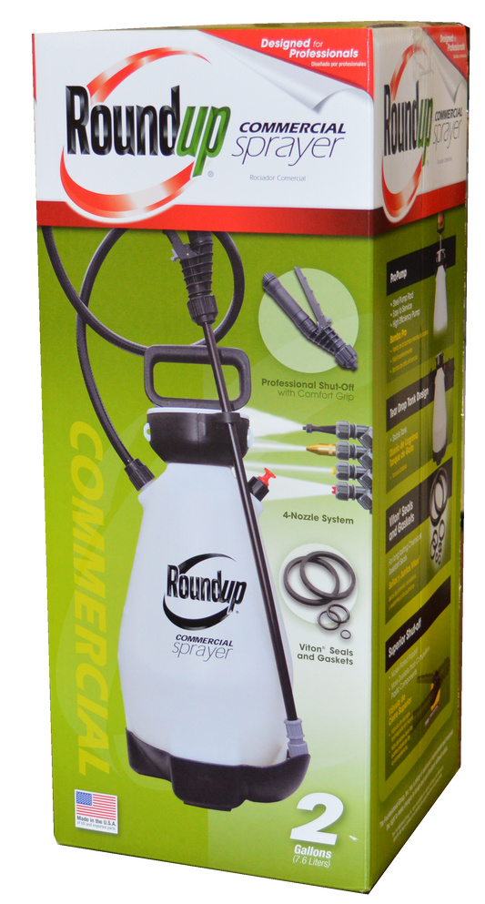 Roundup Commercial 2 Gallon sprayer retail carton