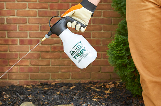 Smith Pro T100V sprayer in use in a garden bed