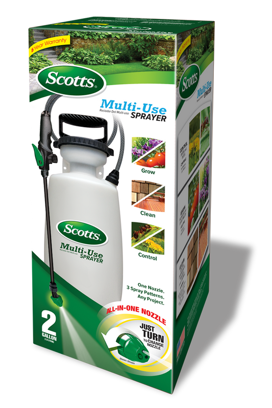 Scotts Multi-Use 2 Gallon sprayer retail carton