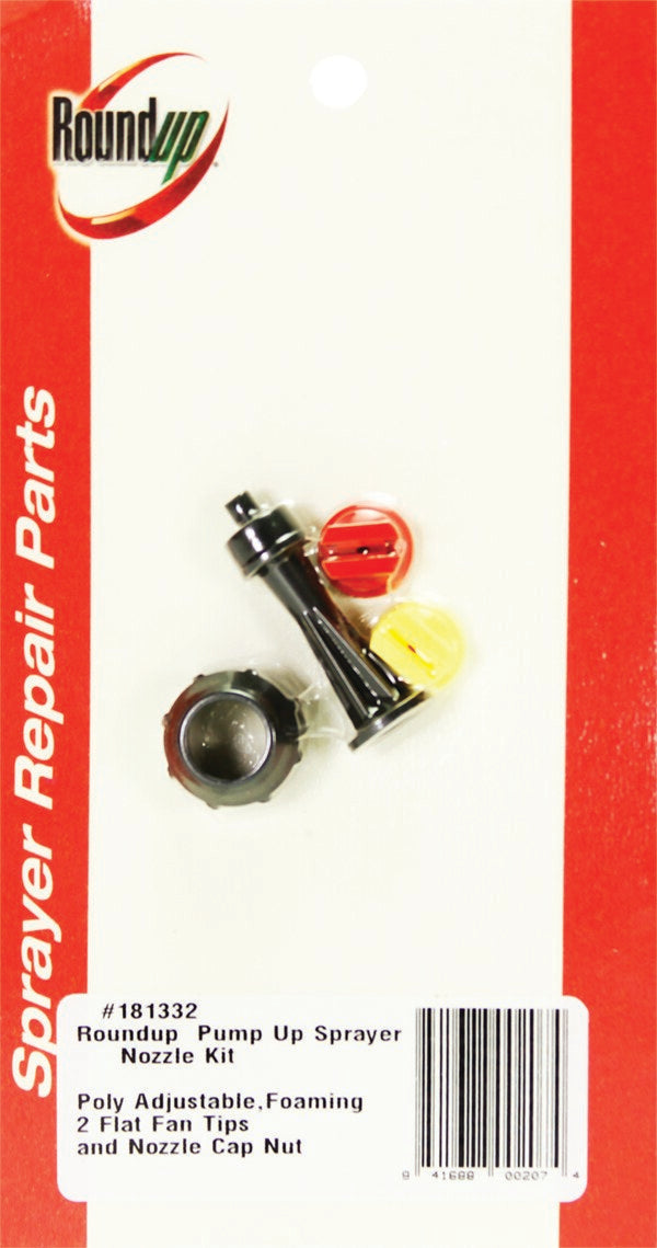 Roundup® 181332 Nozzle Kit with 2 Flat Fans and Foaming Nozzle