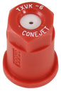 #6 Red Poly Conical Nozzle Tip with Ceramic Insert (Part #182938)