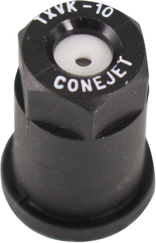 Smith Performance Sprayers 182940 #10 Black Poly Conical Nozzle Tip with Ceramic Insert: .16 GPM- 80° FAN; TXVK10