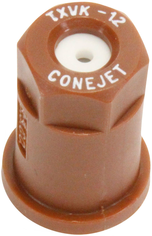 Smith Performance Sprayers 182941 #12 Brown Poly Conical Nozzle Tip with Ceramic Insert: .20 GPM- 80° FAN; TXVK12