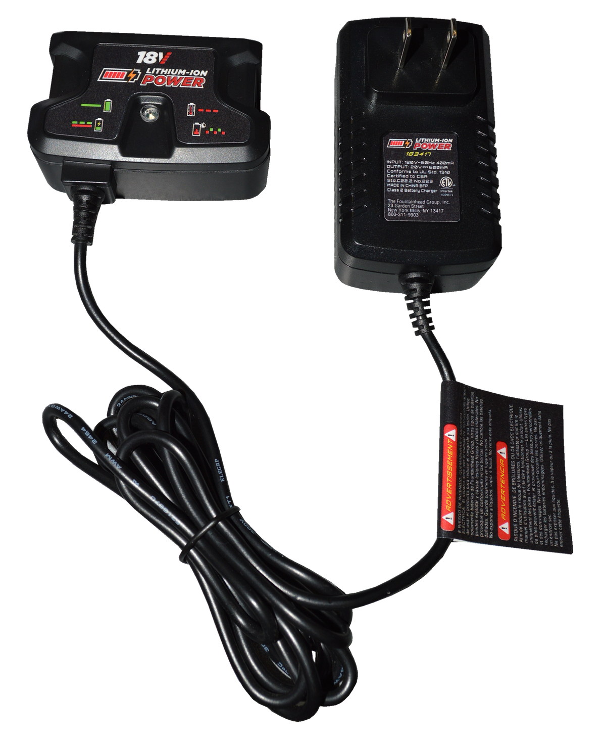 Charger Accessory US Li-Ion 18V Compact (Part #183615)