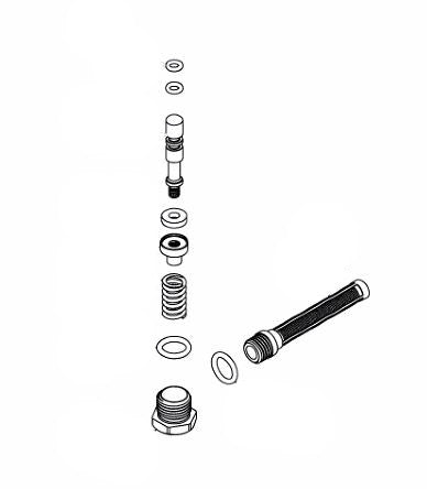 Smith Performance™ 184102 Viton® Shut-Off Service Kit for Professional Brass Shut-Off with Nylon Handle