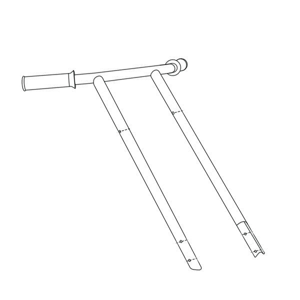 186248  Handle Stainless Steel for SB80ST Spreader