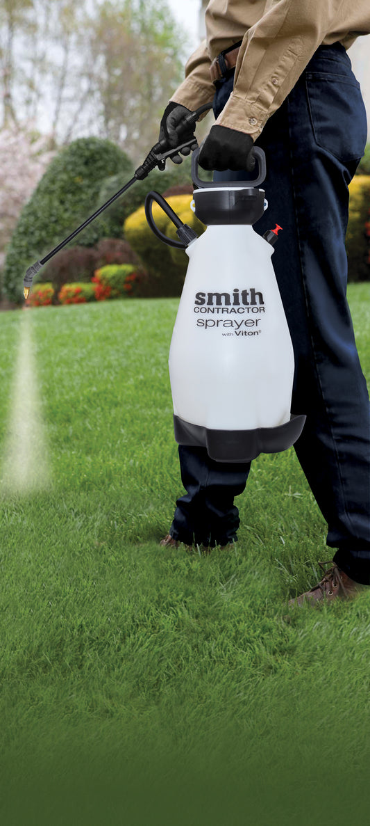 Smith Contractor sprayer treating a lawn