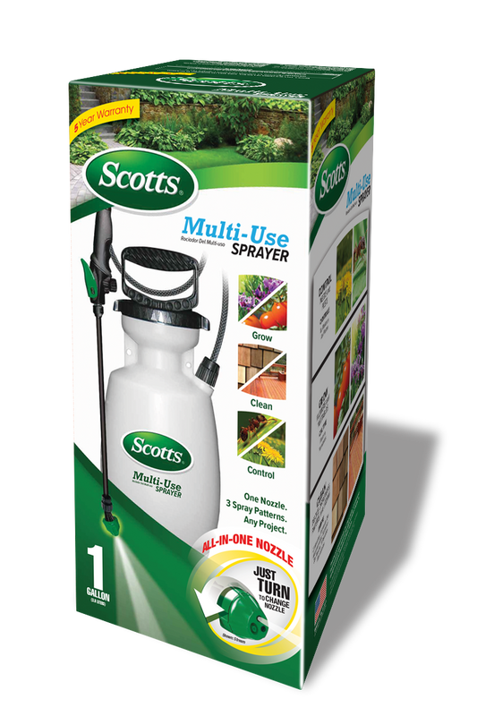 Scotts Multi-Use 1 Gallon sprayer retail carton