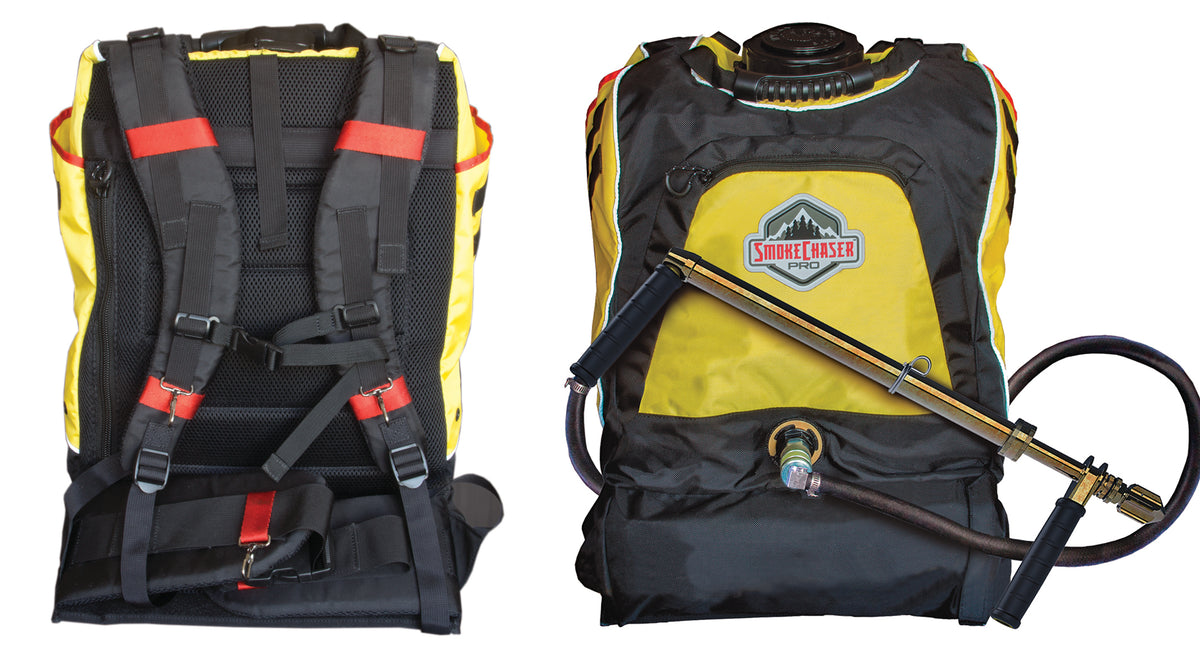 Smokechaser Pro DBL501 fire pump bag front and back