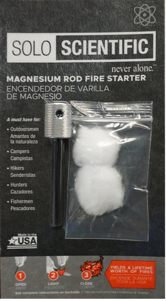 Aurora rod fire starter in retail package, 190725